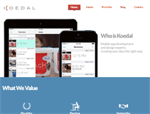 Tablet Screenshot of koedal.com